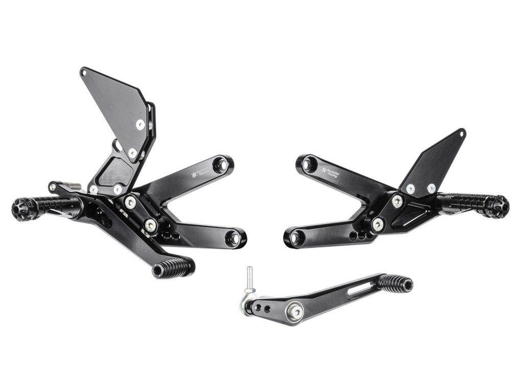 Bonamici Racing Aluminium Rearsets for the Triumph Street Triple 675 2013-2016 Bonamici Racing Aluminium Rearsets for the Triumph Street Triple 675 2013-2016